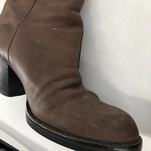 Acne Studio Pistol tall dark brown  heeled boots - Picture 13 of 16